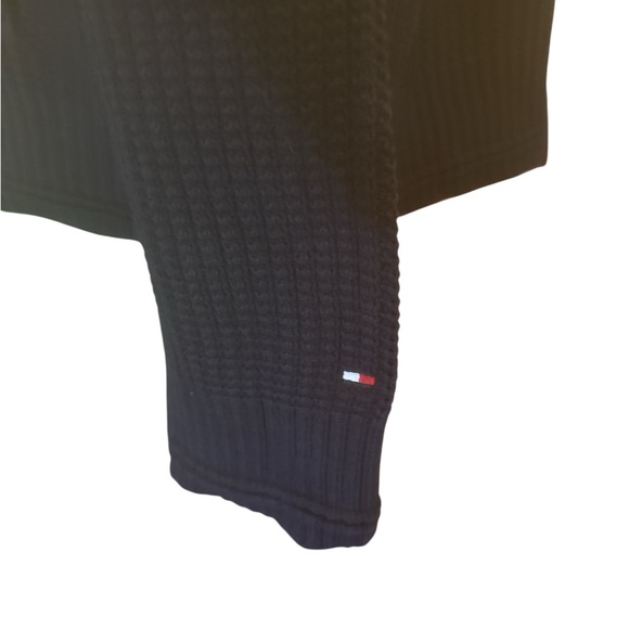 Tommy Hilfiger Sweater Mens Sz XL Navy Cardigan Button Front Logo long Sleeve - Picture 3 of 6